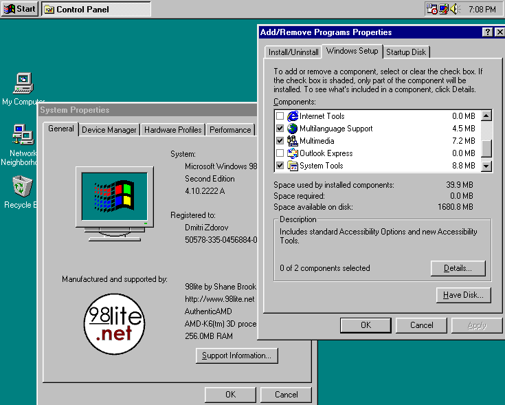 98lite Screenshot