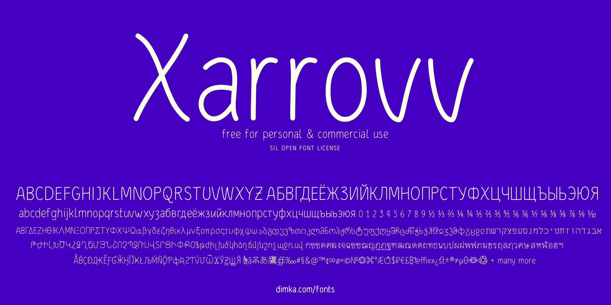 Xarrovv by Dimka Fonts